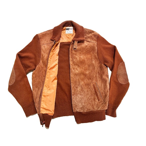 Vintage 1960’s Suede Sweater Jacket Authentic Gimbels - Picture 8 of 8
